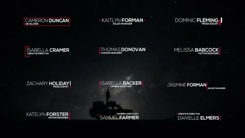Title Lower Thirds After Effects stock