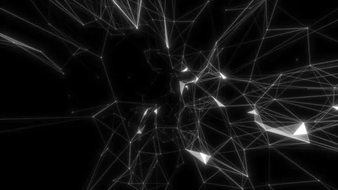 Title matrix background moving network for internet of things. The concept of Stock Footage 113945788