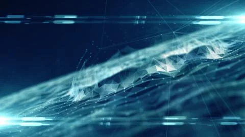 Title matrix background network for internet of things IOT 3d render Stock Illustration