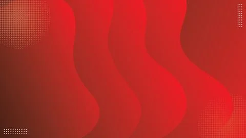 Title: Modern red gradient waves layers halftone banner background. Vector .. Stock Illustration