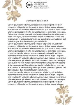 Title page design. Ready-made template Stock Illustration