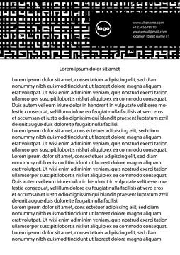 Title page design. Ready-made template Stock Illustration