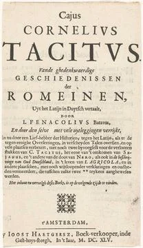 Title page for: Vande Demenwikerige Histories of the Romans, Amsterdam 164... Stock Photos