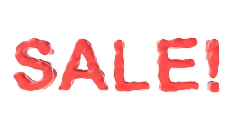 Title sale on a white background. Stock Footage 123649028