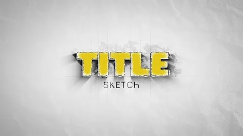 Title Sketch After Effects素材