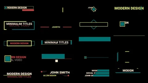 Title Social After Effects stock