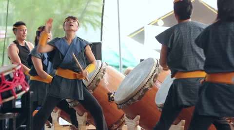 Title Taiko Drummers Video stock 26797598