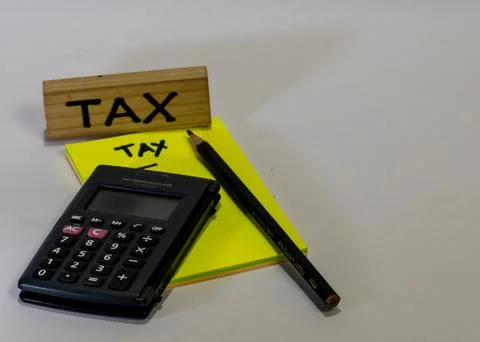 Title: Tax Calculation Essentials Stock Photos