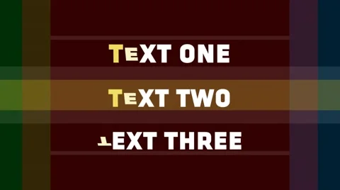 Title Text Nine After Effects stock