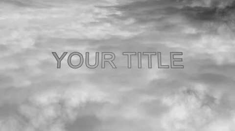 Title Through Space and Clouds Stock After Effects