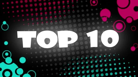 Title Top 10. Animated concept of the TOP 10 number. Stock Footage 261253464