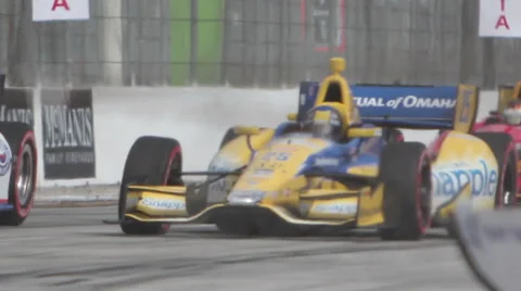 Title Toyota Grand Prix of Long Beach IndyCar Race 3 Stock Footage
