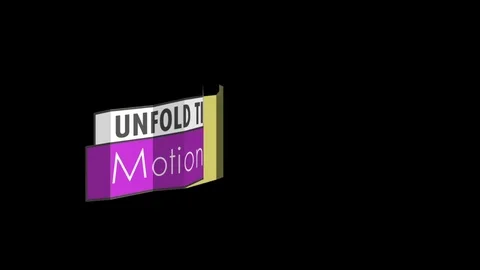 Title Unfold After Effects stock