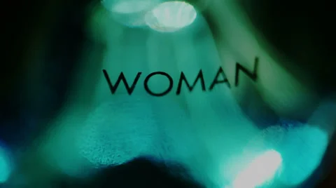 Title "Woman" on Background Stock Footage 24863153