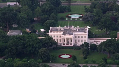 TitleAerial Drone View of the White House in Washington, D.C. Stock Footage 333200895