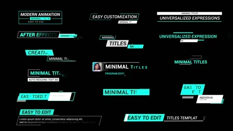 Titles 2.0 스톡 After Effects