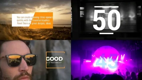 Titles 40 Mogrt 库存 After Effects