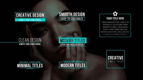 Titles 库存 After Effects