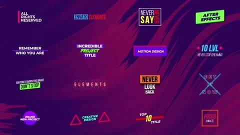 Titles Stock After Effects
