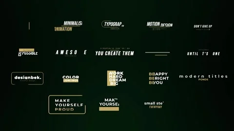 Titles Stock After Effects