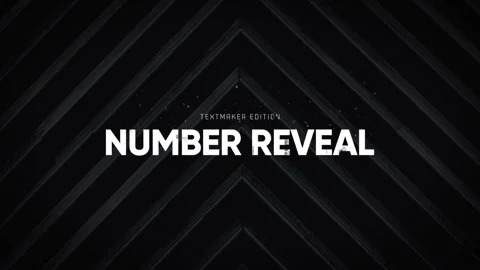 Titles Animator - Number Reveal Stock After Effects