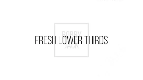 Titles Lower Thirds 4K Stock After Effects