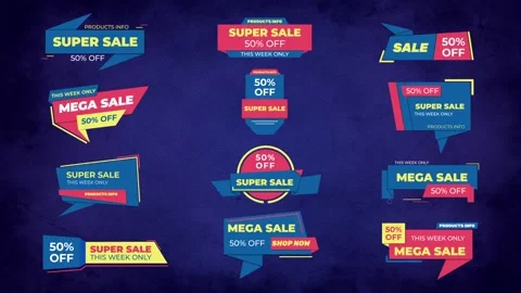 Titles Sale Banner Stock After Effects