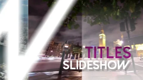 Titles Slideshow - Apple Motion 5 and Final Cut Pro X Template Stock After Effects