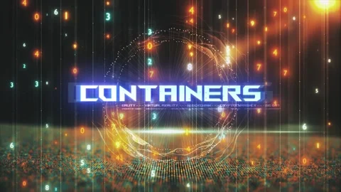 Titles from Technological Concepts in Digital Environment Containers Stock Footage 286338122