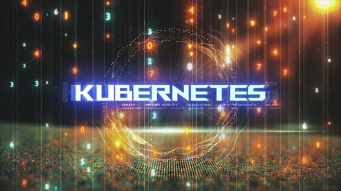 Titles from Technological Concepts in Digital Environment Kubernetes Stock Footage 286338127