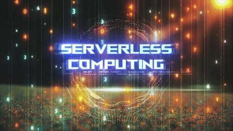 Titles from Technological Concepts in Digital Environment Serverless Computi Stock Footage 286338129