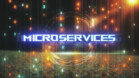 Titles from Technological Concepts in Digital Environment Microservices Stock Footage 286338164