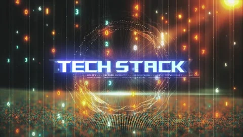 Titles from Technological Concepts in Digital Environment Tech Stack Stock Footage 286338169