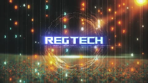 Titles from Technological Concepts in Digital Environment Regtech Stock Footage 286338172