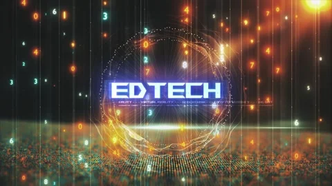Titles from Technological Concepts in Digital Environment Edtech Stock Footage 286338207