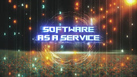 Titles from Technological Concepts in Digital Environment Software As A Serv Stock Footage 286338244