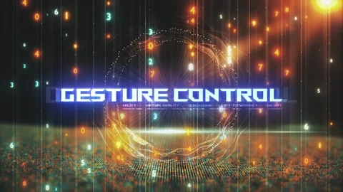 Titles from Technological Concepts in Digital Environment Gesture Control Stock Footage 286338272
