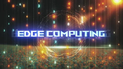 Titles from Technological Concepts in Digital Environment Edge Computing Stock Footage 286338349