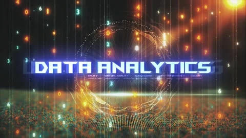 Titles from Technological Concepts in Digital Environment Data Analytics Stock Footage 286338359