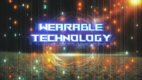 Titles from Technological Concepts in Digital Environment Wearable Technolog Stock Footage 286338379