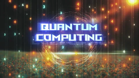 Titles from Technological Concepts in Digital Environment Quantum Computing Stock Footage 286338392