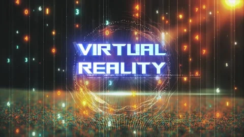 Titles from Technological Concepts in Digital Environment Virtual Reality Stock Footage 286338445