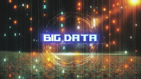 Titles from Technological Concepts in Digital Environment Big Data Stock Footage 286338450