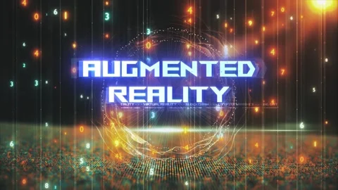 Titles from Technological Concepts in Digital Environment Augmented Reality Stock Footage 286338479