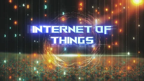 Titles from Technological Concepts in Digital Environment Internet Of Things Stock Footage 286338491