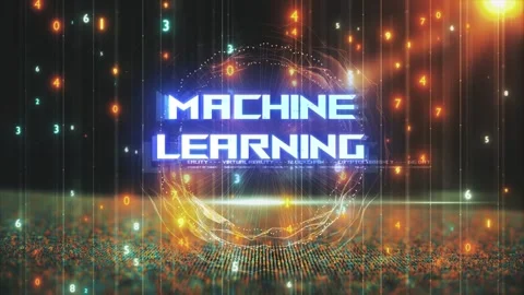 Titles from Technological Concepts in Digital Environment Machine Learning Stock Footage 286338501