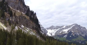 Titlis cliff panorama Stock Footage 85756915