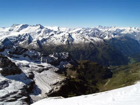 Titlis mountain landscape Stock Photos