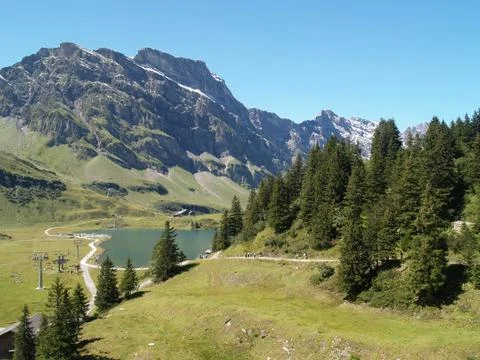 Titlis mountain landscape Foto stock