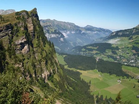 Titlis mountain landscape Stock Photos